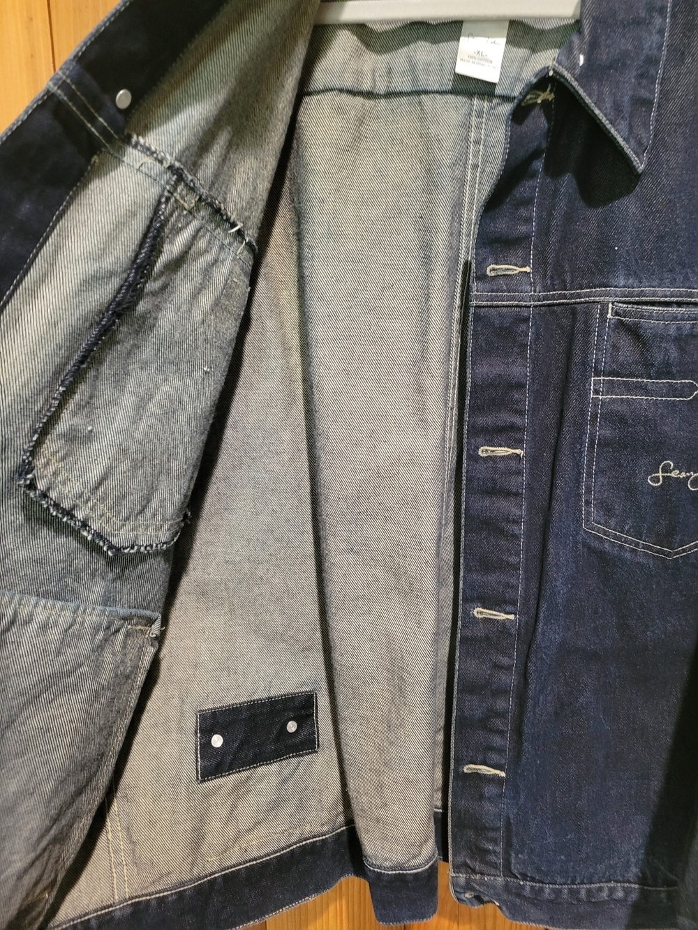 Sean John Dark Blue Denim Jacket - Picture 8 of 16